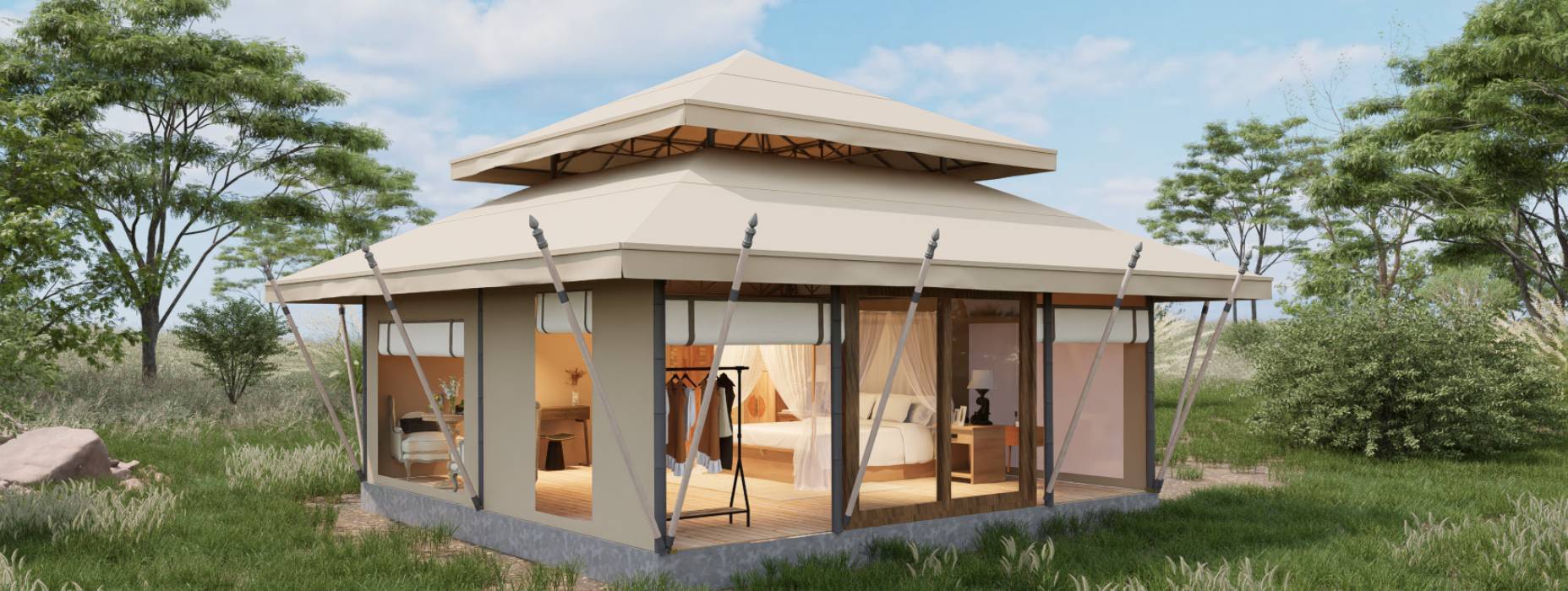 呼兰区户外野奢帐篷